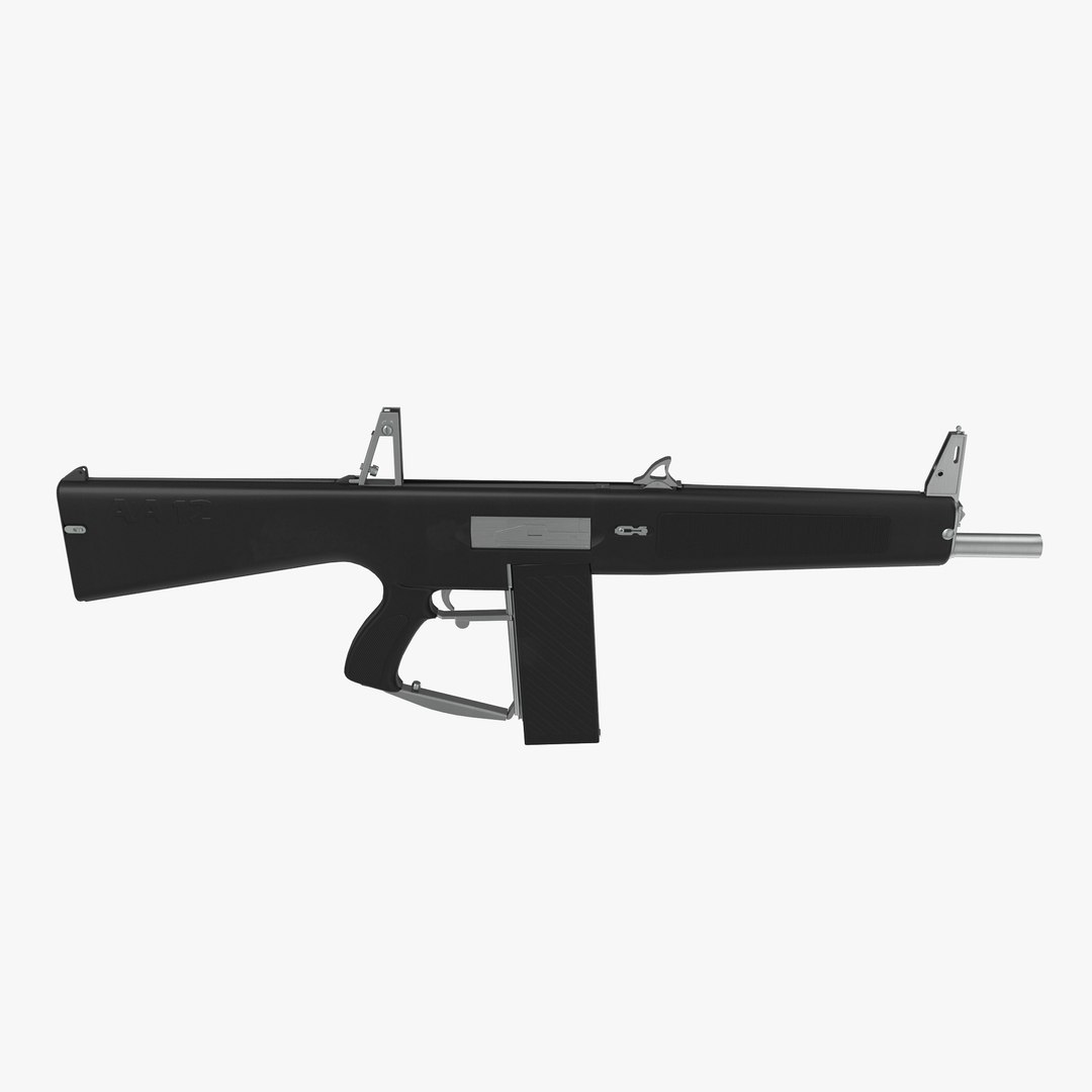 Auto Assault Shotgun AA-12 3D model preview