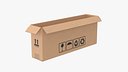 Cardboard Box 50x10x20 Open