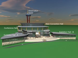 3ds max convention centre exhibition