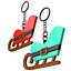 Mini Christmas Sleigh Keychain 02
