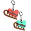 Mini Christmas Sleigh Keychain 02