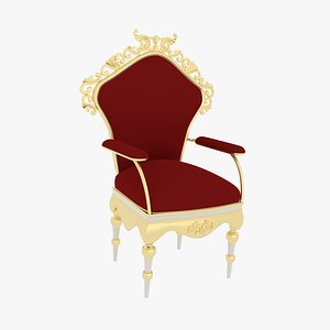 Chair Victorian Red model