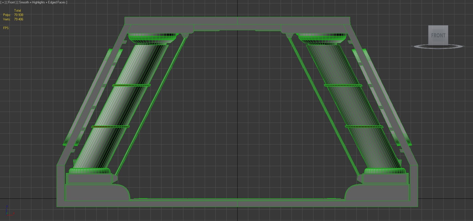 3D Sci-fi Corridor Window Section - TurboSquid 1212405