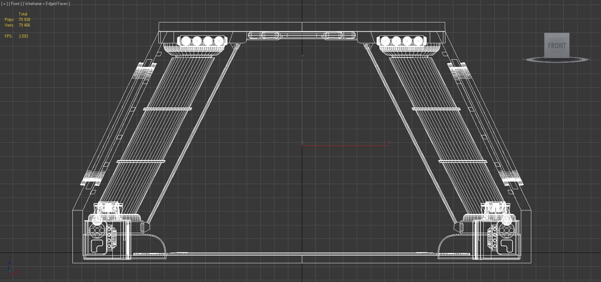 3D Sci-fi Corridor Window Section - TurboSquid 1212405