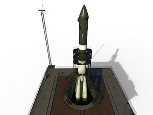 Voskhod 2 spacecraft 3D model