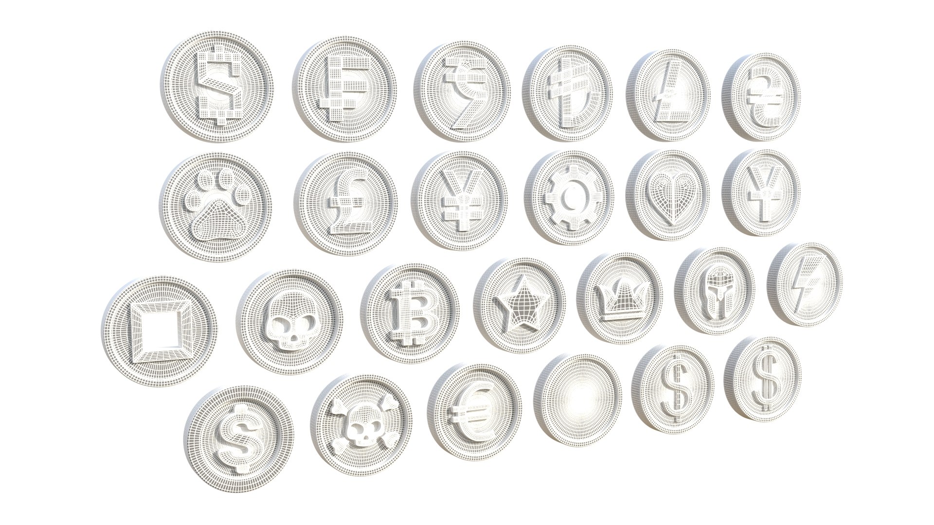 3D Coins https://p.turbosquid.com/ts-thumb/I3/XmkYON/Pu/wire2/jpg/1741420961/1920x1080/fit_q87/343c1e55c79f63ea13dac1afccfc4fb11ebdb59e/wire2.jpg