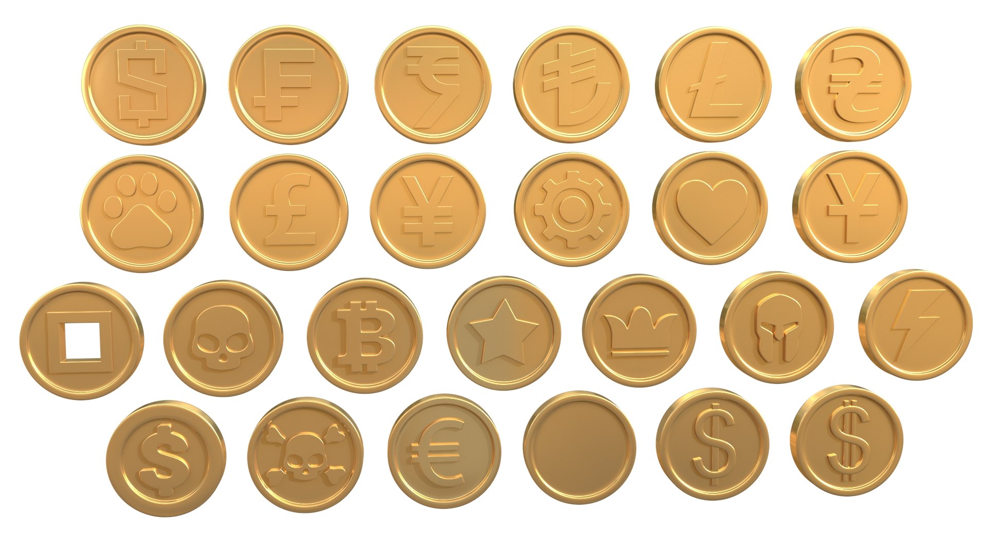 3D Coins https://p.turbosquid.com/ts-thumb/I3/XmkYON/u7/10001/jpg/1741420955/1920x1080/fit_q87/e73718af3c357551ea1ce7b797ab58ca121ae966/10001.jpg