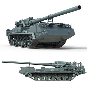 3D 2S7 Pion Self Propelled Heavy Artillery model