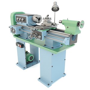 TV4 Lathe machine - Industrial machine tool Green model