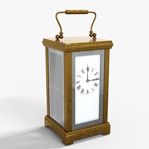Carriage Clock Low-poly 3D model 3D model