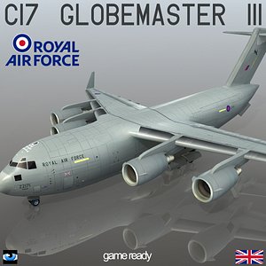 3d model c-17 globemaster iii royal