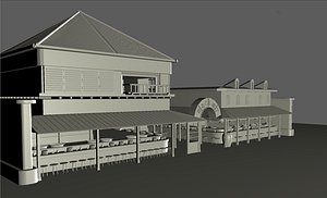 3D model restaurant spirited away