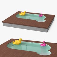 Backyard Pool Inflatable Flamingo Duck