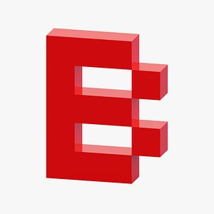 Pixel Letter B 3D