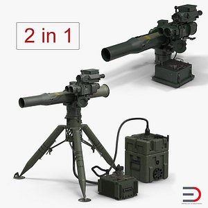 3D bgm-71 tow missile systems model