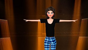 3D model woman pants