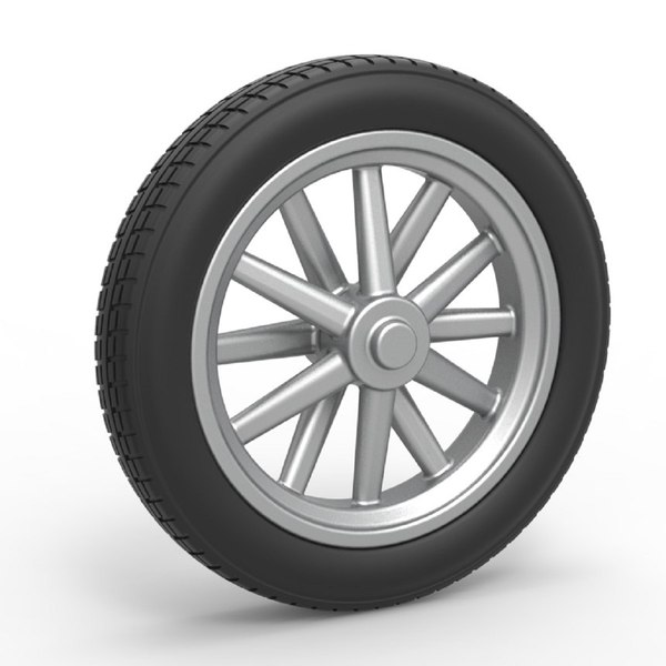 Modelo 3d Neum&aacute;tico Trasero Dragster Diecast Durante La Salida Escala 1