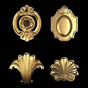 3D model Ornaments - Pack 01