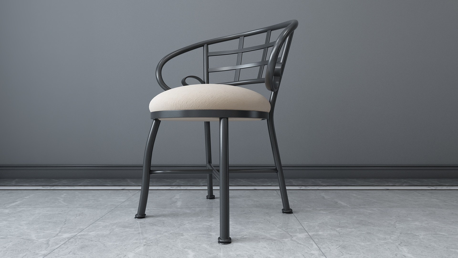 3D Metal Chair - TurboSquid 2384969