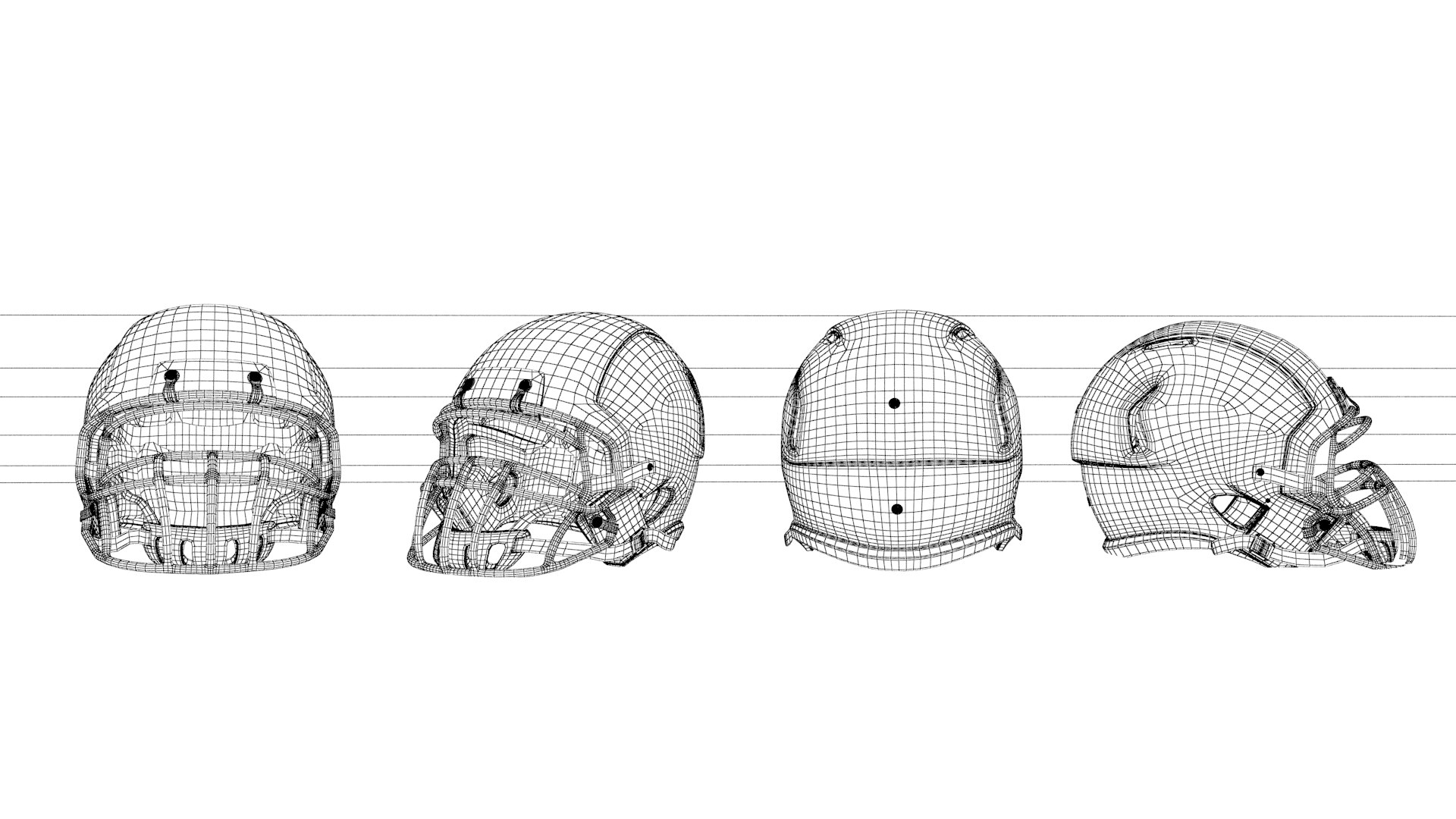 Football helmet 3D - TurboSquid 1057034