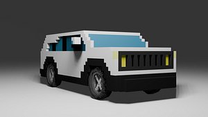 Jeep Car Voxel 3D model