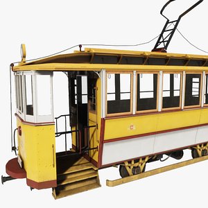 Budapest Vintage Tram 3D model