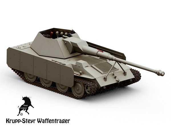 3D модель Krupp-Steyr Waffentrager - TurboSquid 1082471