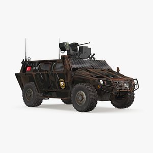 cobra-2 tactical wheeled armored 3D model