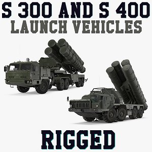 S-300 and S-400 Launch Vehicles Rigged Collection