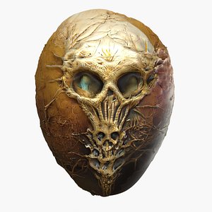 Alien Skeleton Egg 3D model