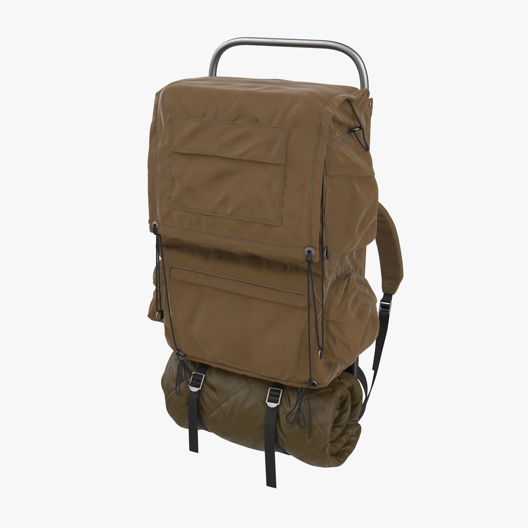 Camping Backpack 3 3D model preview