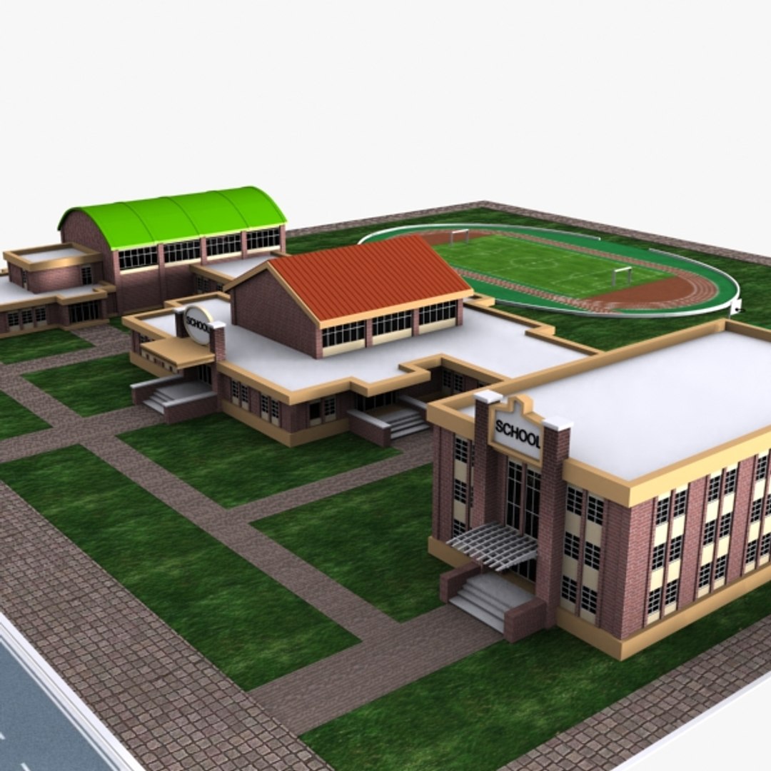 School 3d Model