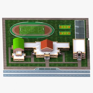 school 3d model