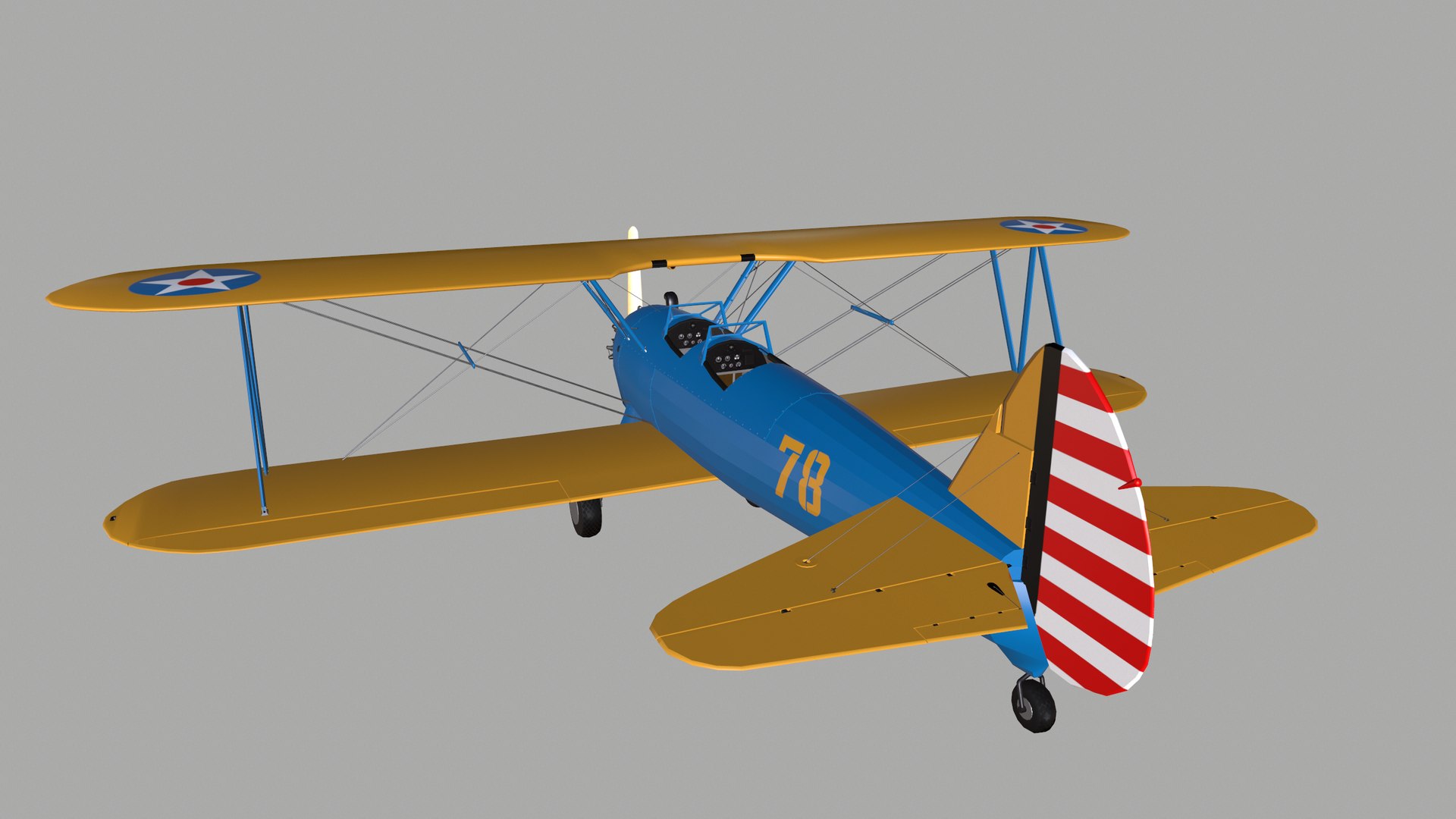 Boeing Stearman Pt-17 3D | 1142609 | TurboSquid