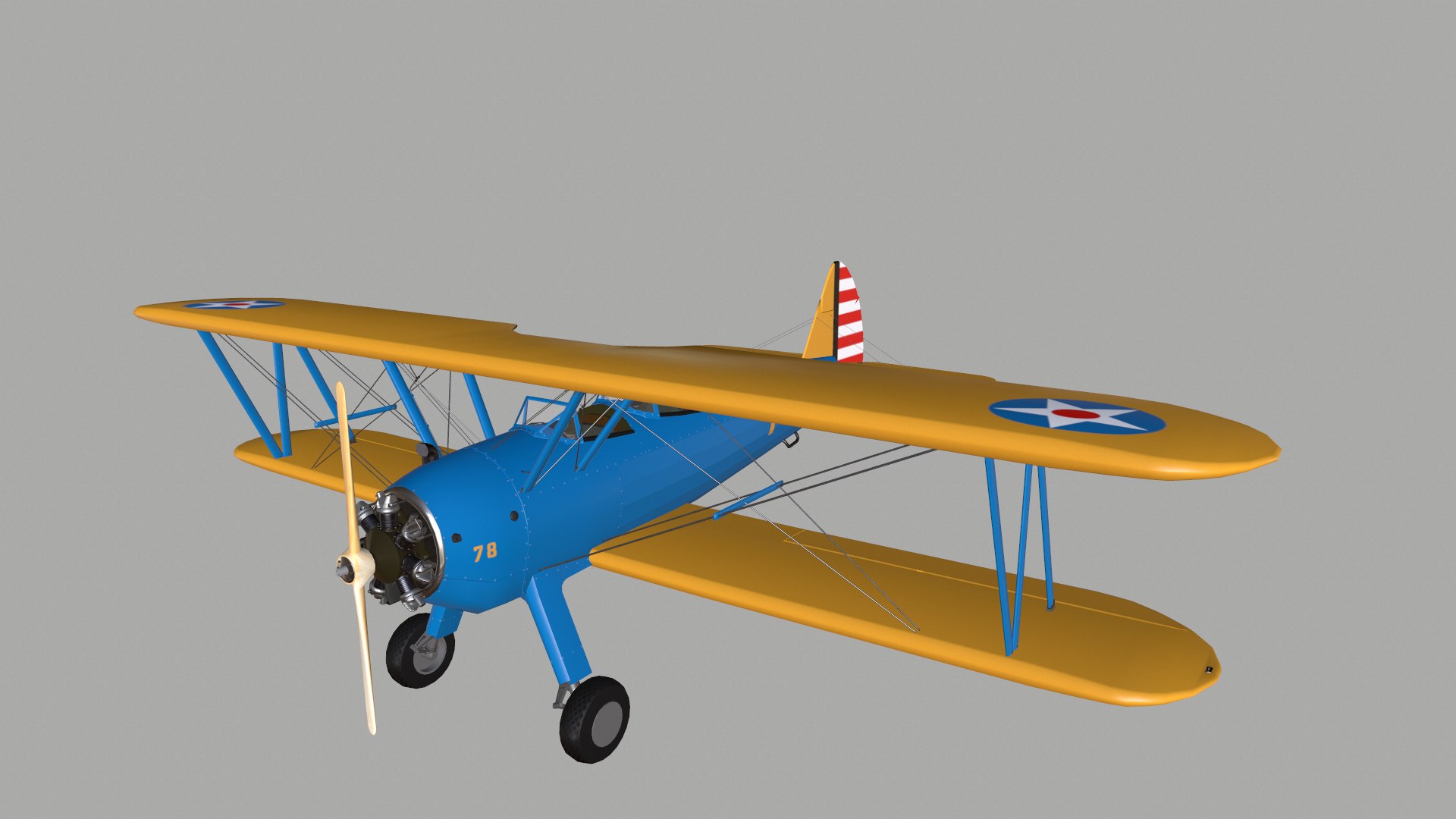 Boeing Stearman Pt-17 3D | 1142609 | TurboSquid