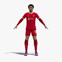3D Rigged Curtis Jones Liverpool 2024