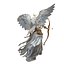 Christmas Angel Archer Statue - Golden  White Holiday Decor