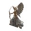 Christmas Angel Archer Statue - Golden  White Holiday Decor