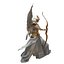Christmas Angel Archer Statue - Golden  White Holiday Decor