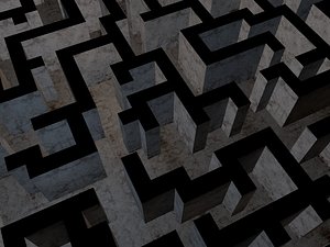 The Maze Low Poly Game Model