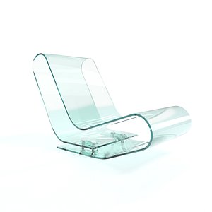Glass Chair model