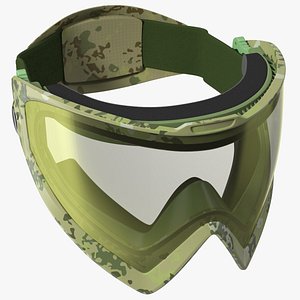 Protective Airsoft Goggles Camo 3D model