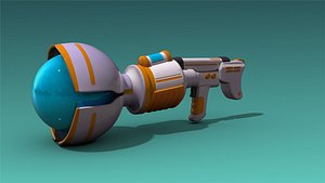 3D model low-poly weapons