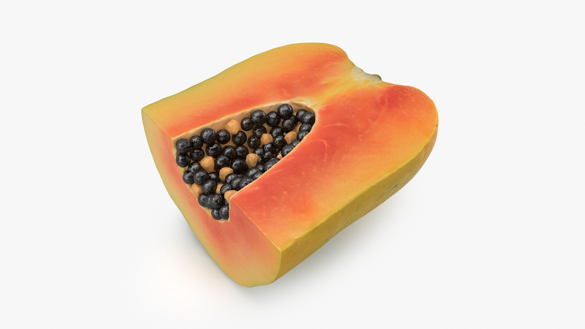 Papaya Red Lady Cut 3D - TurboSquid 2142339