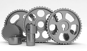 3D model gears set