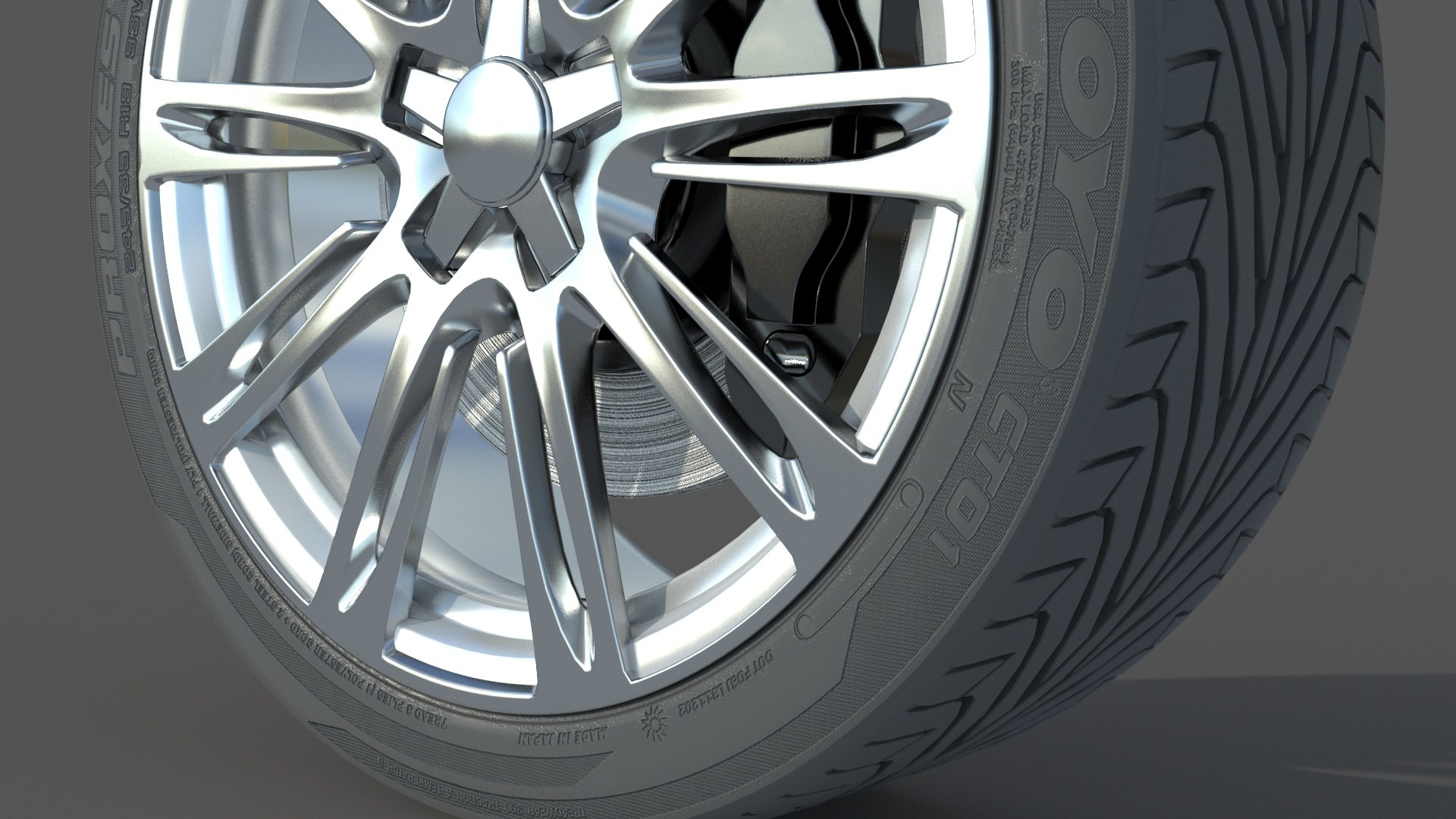 Wheel Rim Tire 22 3D Model - TurboSquid 2340754