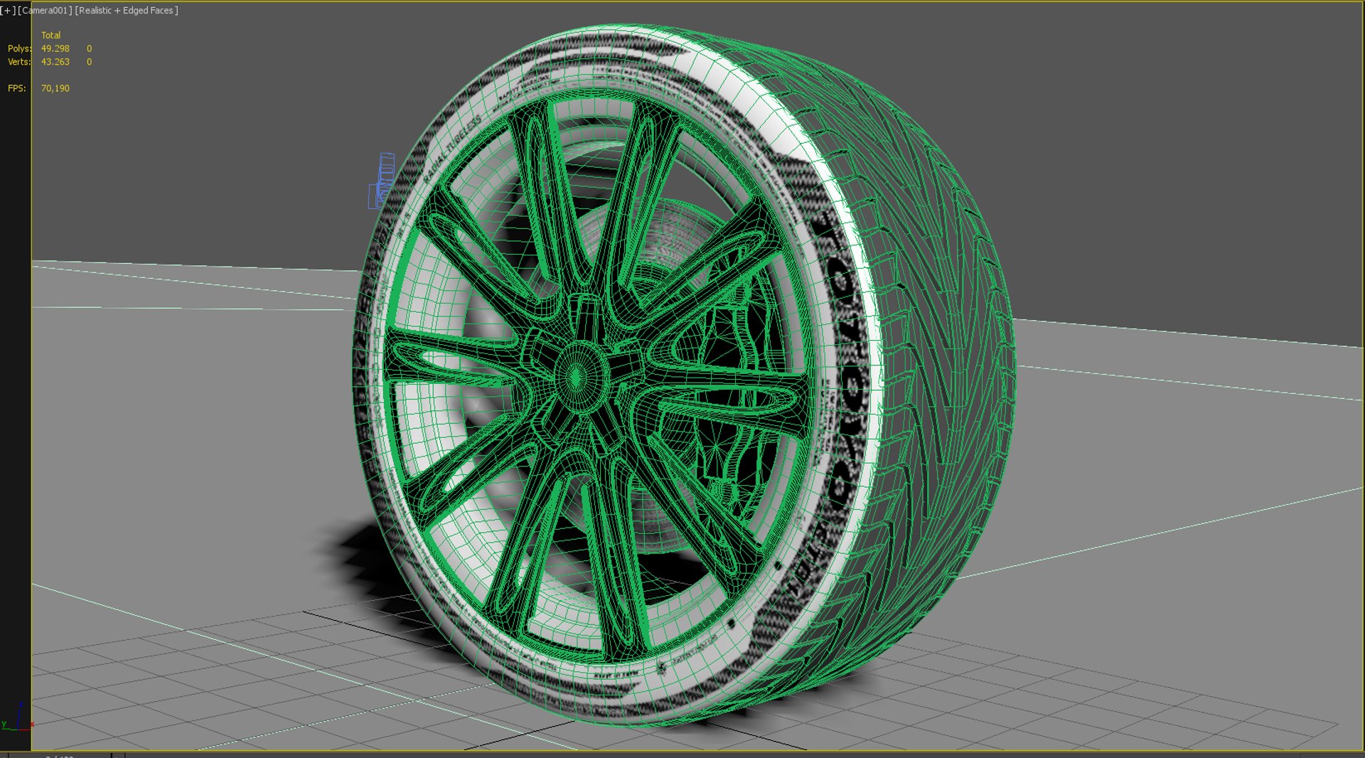 Wheel Rim Tire 22 3D Model - TurboSquid 2340754