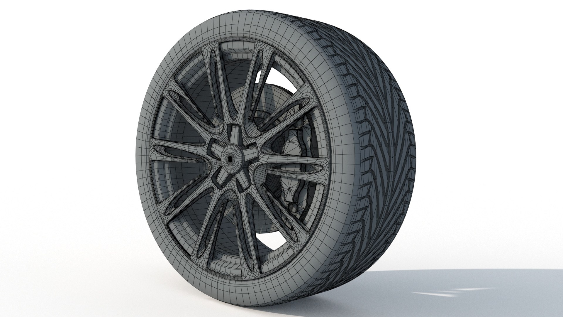 Wheel Rim Tire 22 3D Model - TurboSquid 2340754