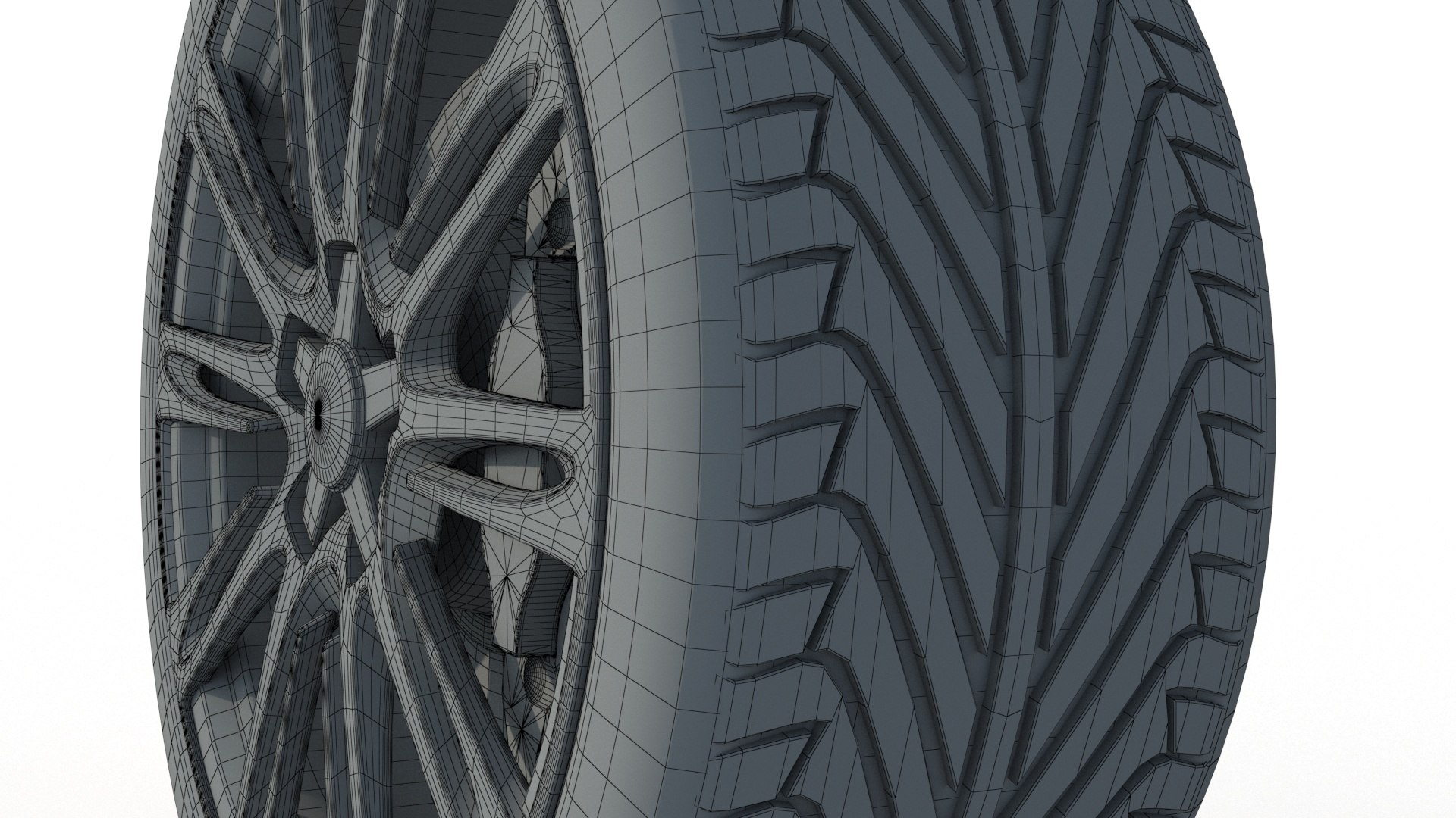 Wheel Rim Tire 22 3D Model - TurboSquid 2340754
