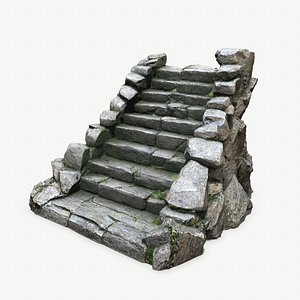 3D model Stone stairs